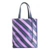 Fluevog Shoes Adelia | Modern Tote Purple Stripe Fashion