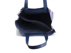 Fluevog Shoes Adelia | Modern Tote Purple Stripe Fashion