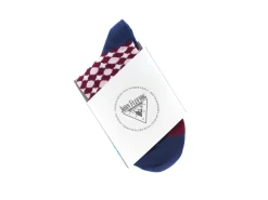 Fluevog Shoes Adeline Vog Socks | Floral Pattern Socks Red/White New