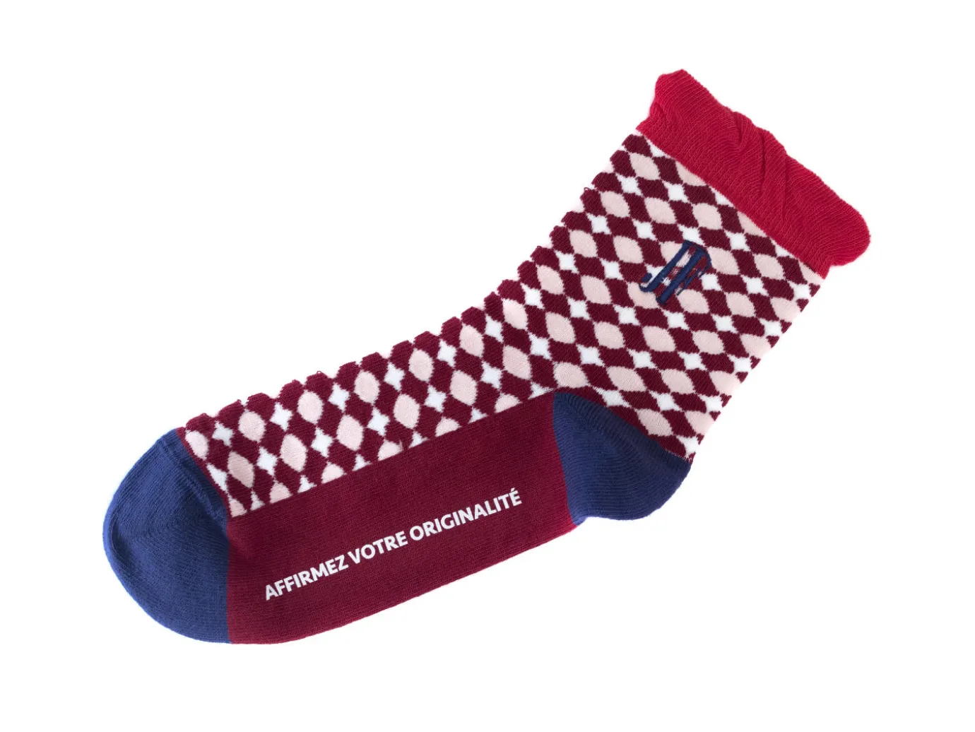 Fluevog Shoes Adeline Vog Socks | Floral Pattern Socks Red/White New