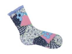 Fluevog Shoes Akira Vog Socks | Ruffle Sock Patchwork Sale
