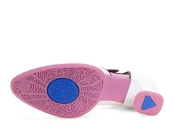 Fluevog Shoes Anodea | Heel With Side Bow White/Pink New