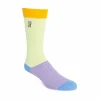 Fluevog Shoes Archer Vog Socks | Colourblock Sock Green Outlet