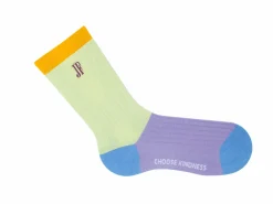 Fluevog Shoes Archer Vog Socks | Colourblock Sock Green Outlet