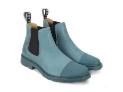 Fluevog Shoes Archie | Casual Chelsea Boot Teal Clearance