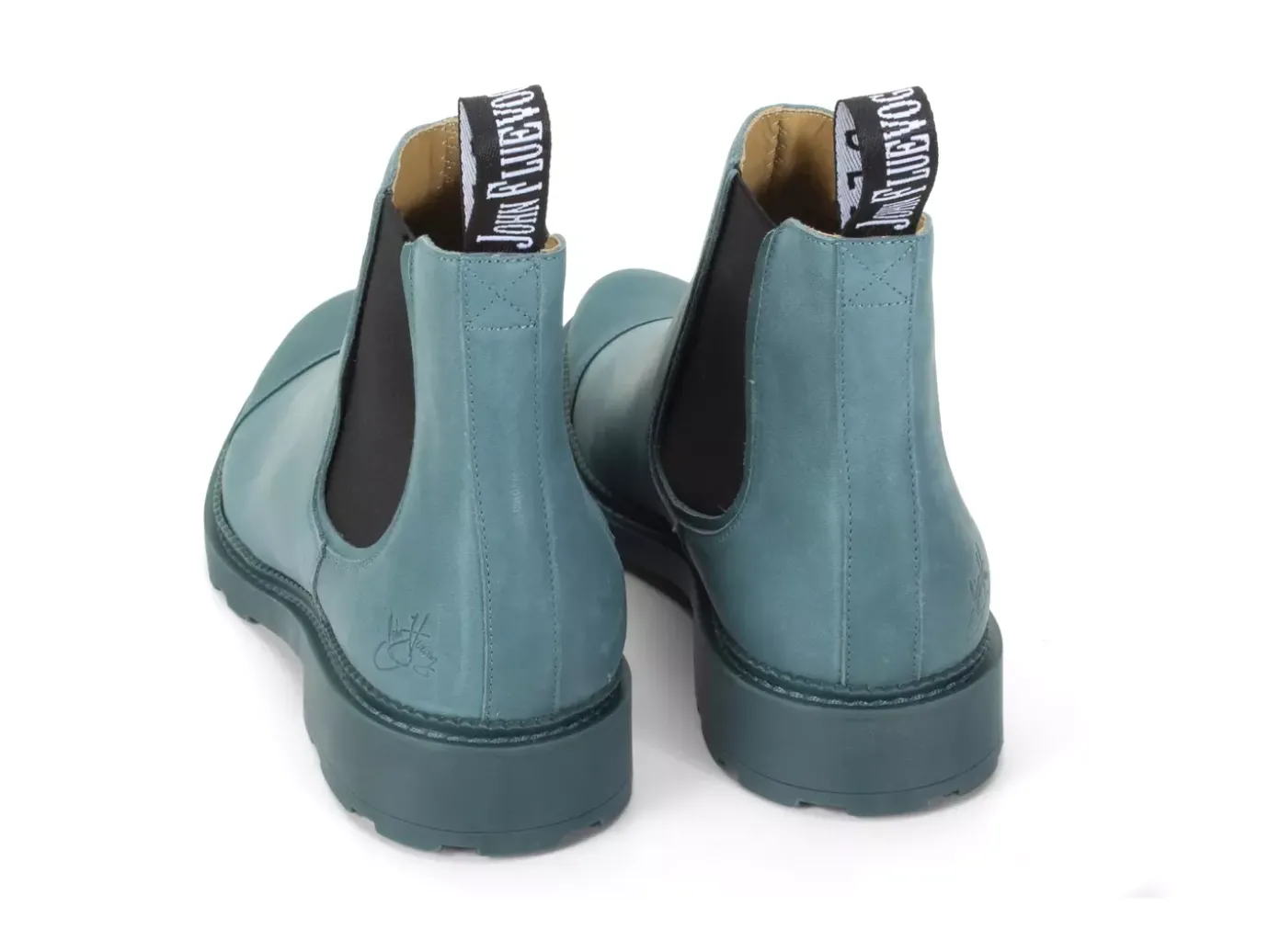Fluevog Shoes Archie | Casual Chelsea Boot Teal Flash Sale