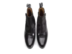Fluevog Shoes Arthur | Zip-Up Ankle Boot Black Pony Flash Sale