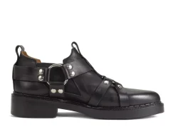 Fluevog Shoes Axel | Chelsea Shoe With Harness Black Hot