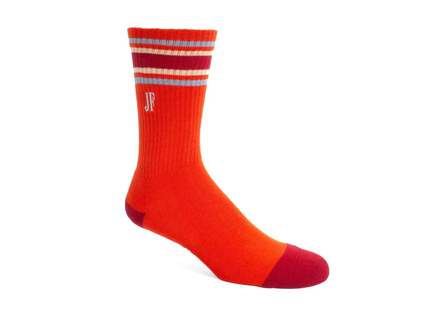 Fluevog Shoes Bandit | Colourblock Varsity Sock Red Flash Sale