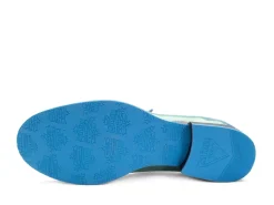 Fluevog Shoes Barnett | Flat Mary Jane Blue Metallic Best Sale