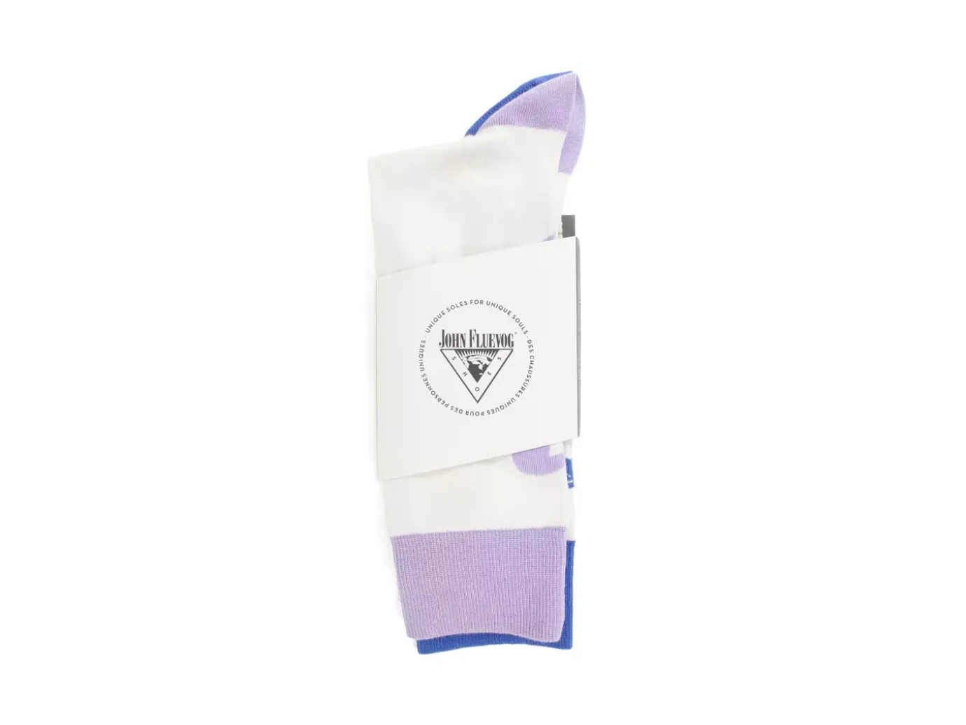Fluevog Shoes Baz Vog Socks (3-Pack) | 3-Pack Graphic Sock Blue/Green/Purple Sale