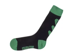 Fluevog Shoes Baz Vog Socks (3-Pack) | 3-Pack Graphic Sock Orange/Green/Blue Best