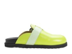 Fluevog Shoes Bean Bag | Slipper With Buckle Green Fashion