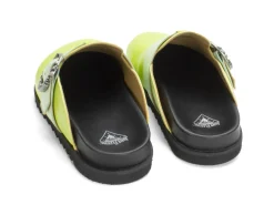 Fluevog Shoes Bean Bag | Slipper With Buckle Green Fashion