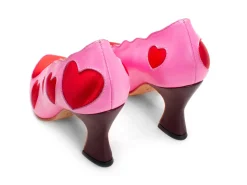 Fluevog Shoes Blaise | Pump With Applique Pink/Red Cheap