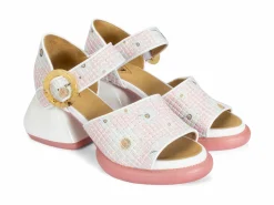 Fluevog Shoes Bridget | Leather Sandal Pink Daisy Store