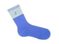 Fluevog Shoes Citta Vog Socks | Thick Colourblock Sock Blue/Green Shop
