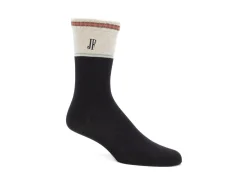 Fluevog Shoes Citta Vog Socks | Thick Colourblock Sock Black/Beige Cheap