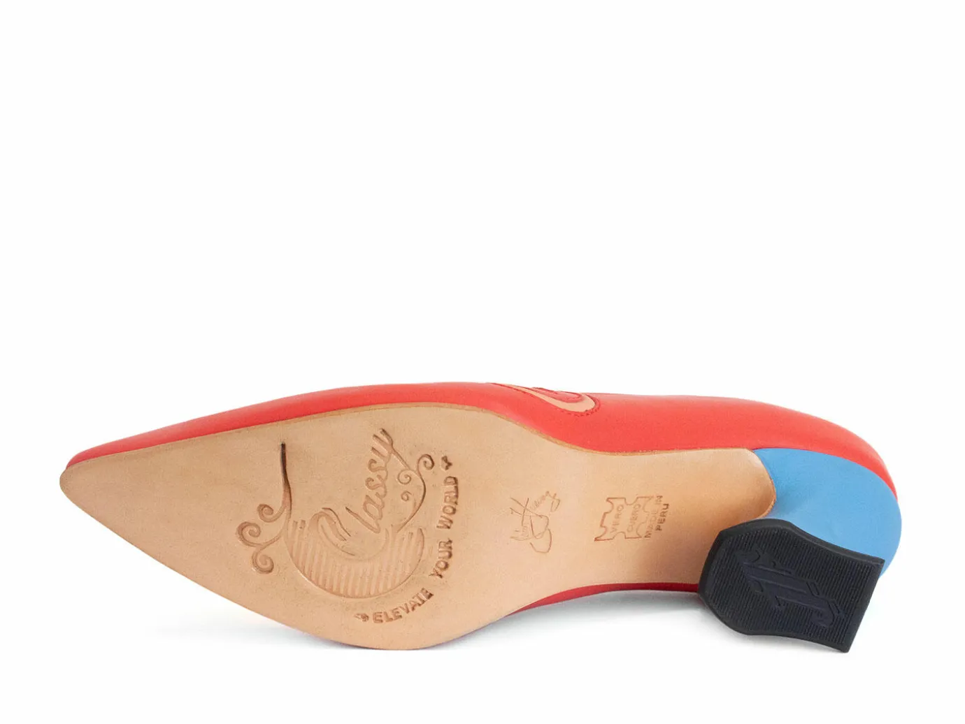 Fluevog Shoes Clara | Leather Swirl Pump Red Best Sale