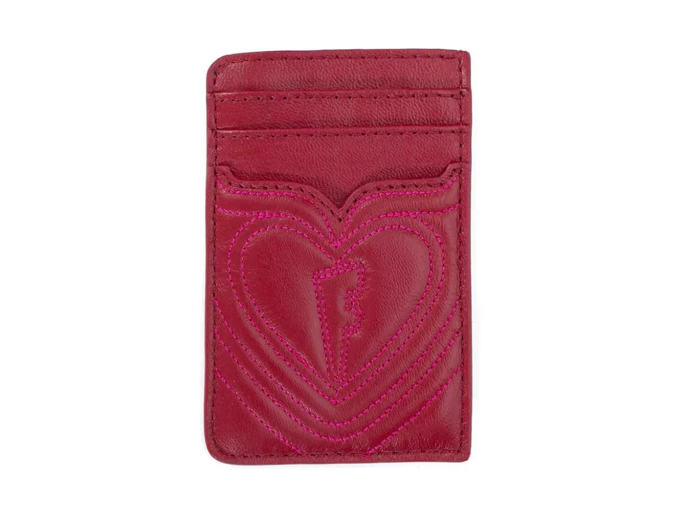 Fluevog Shoes Coco | Puffy Cardholder Red/Pink Shop
