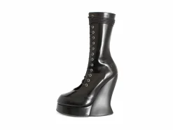 Fluevog Shoes Corset Boot | Lace-Up Corset Boot Black Best