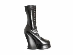 Fluevog Shoes Corset Boot | Lace-Up Corset Boot Black Best