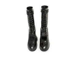 Fluevog Shoes Corset Boot | Lace-Up Corset Boot Black Best