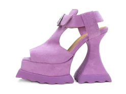 Fluevog Shoes Daisy | T-Strap Platform Heel Purple New