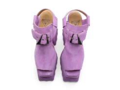 Fluevog Shoes Daisy | T-Strap Platform Heel Purple New