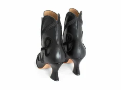 Fluevog Shoes De La Cruz | Embroidered Lace-Up Boot Black Flash Sale