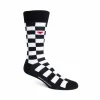 Fluevog Shoes Diego Vog Socks | Checkered Sock Black/White Best Sale