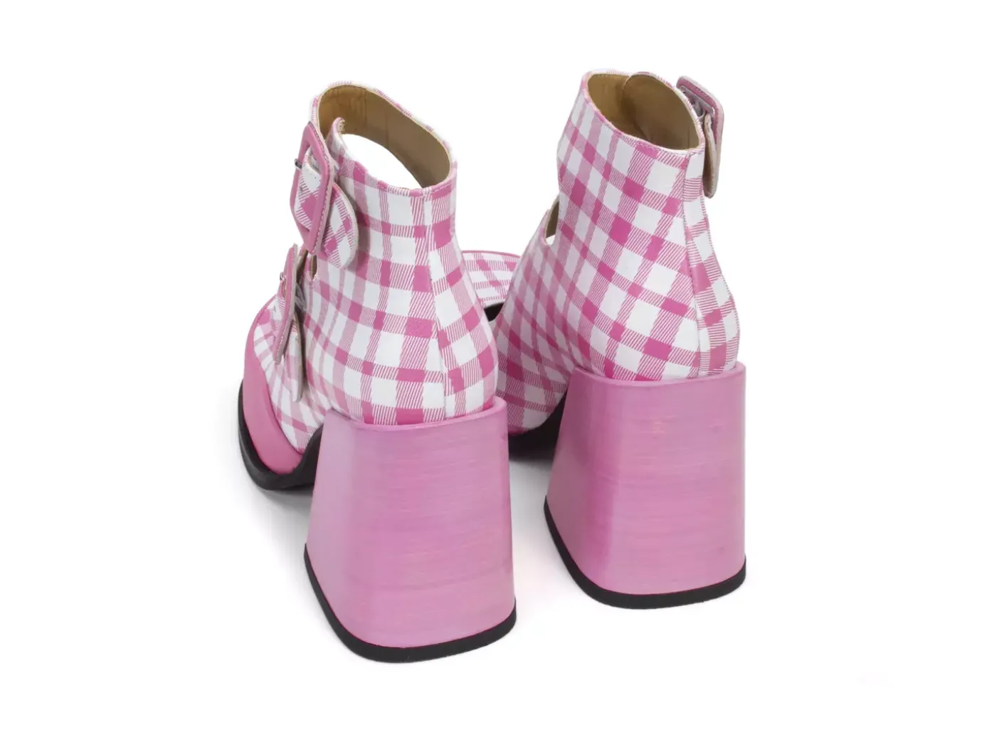 Fluevog Shoes Dionna | Double-Strap Shoe Pink/White Best