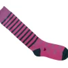 Fluevog Shoes Domino Vog Socks | Striped And Checkered Sock Pink/Blue Best