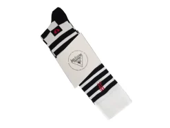 Fluevog Shoes Domino Vog Socks | Striped And Checkered Sock Black/White Store