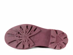 Fluevog Shoes Duffy | Tall Boot With Ruffled Tongue Purple/Green Outlet