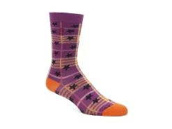 Fluevog Shoes Ebi Vog Socks | Plaid And Stars Sock Purple Store