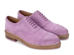 Fluevog Shoes Edda | Modern Brogue Shoe Purple Sale