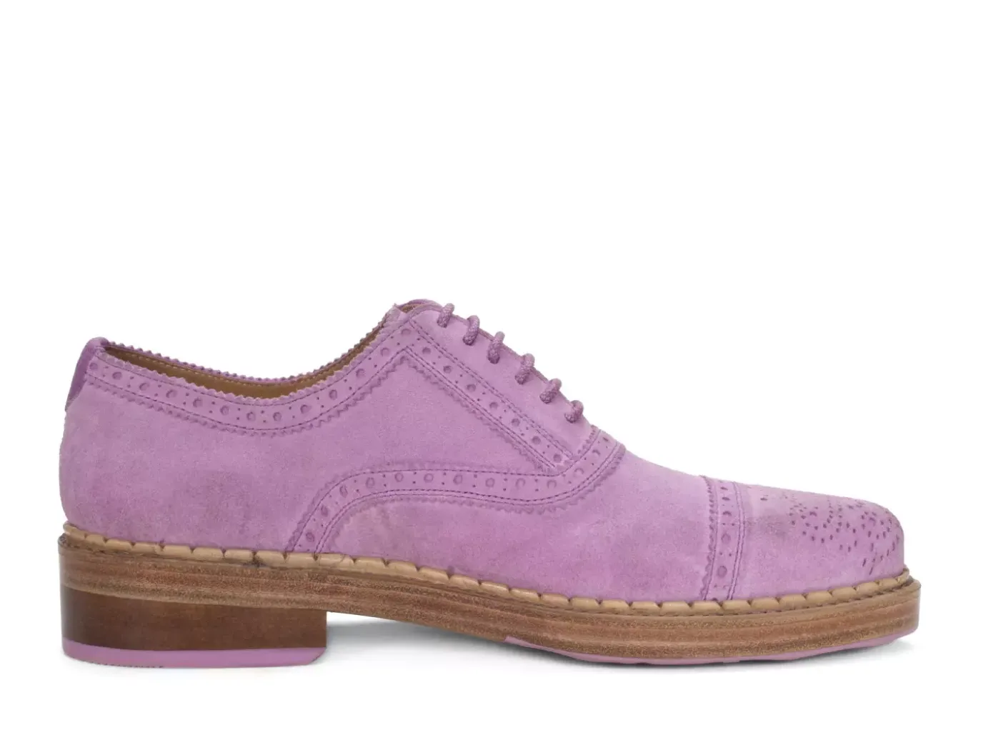 Fluevog Shoes Edda | Modern Brogue Shoe Purple Sale