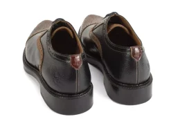 Fluevog Shoes Edda | Modern Brogue Shoe Black/Brown Outlet