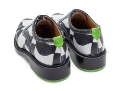 Fluevog Shoes Edda | Modern Brogue Shoe Black/White Online