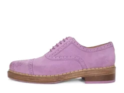 Fluevog Shoes Edda | Modern Brogue Shoe Purple Discount