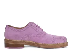 Fluevog Shoes Edda | Modern Brogue Shoe Purple Discount