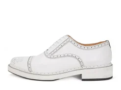 Fluevog Shoes Edda | Modern Brogue Shoe White Sale