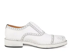 Fluevog Shoes Edda | Modern Brogue Shoe White Sale