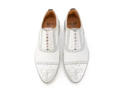 Fluevog Shoes Edda | Modern Brogue Shoe White Sale