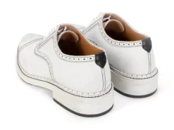 Fluevog Shoes Edda | Modern Brogue Shoe White Clearance
