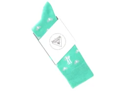Fluevog Shoes Fine Vog Socks | Sock With Hearts Teal Shop