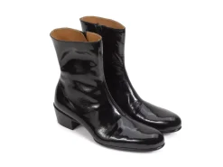 Fluevog Shoes Finn | Zip-Up Leather Boot Black Cheap