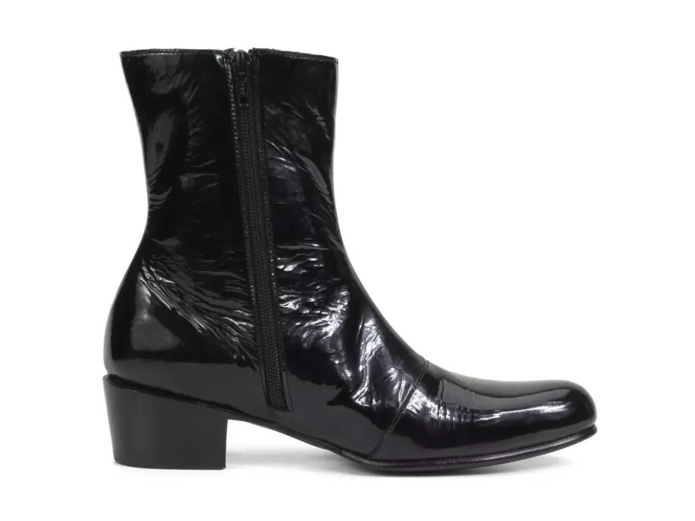Fluevog Shoes Finn | Zip-Up Leather Boot Black Cheap