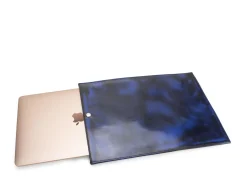 Fluevog Shoes Fiz Biz | Leather Laptop Sleeve Blue Shop